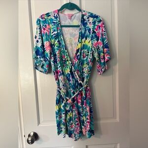 Lilly Pulitzer Madilyn Romper in Multi Dive In medium